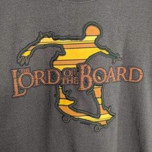 Boys L Skater T-shirt Textured Lord of The Board